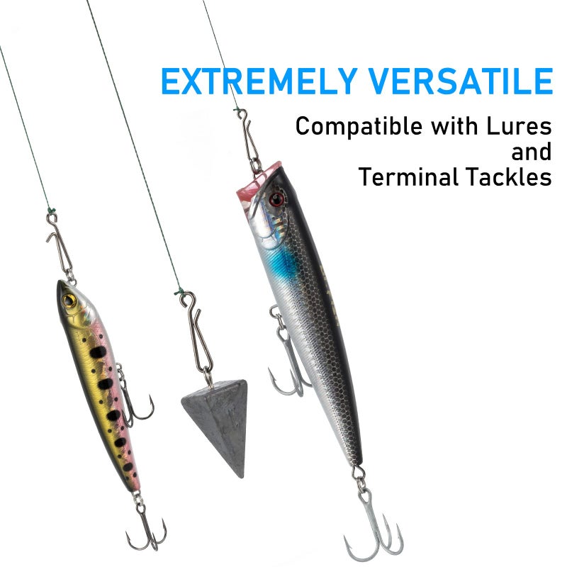 Dr.Fish 50 Pack Fishing Clips Quick Change Speed Clips Crankbait Snaps Stainless Steel Line Lure Hook Connector Freshwater 50LB - Image 4
